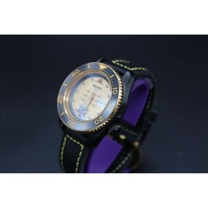 Custom‎ NH36 Automatic Diver Mod4Thai Luffy Themed Watch Black PVD Gold Accents